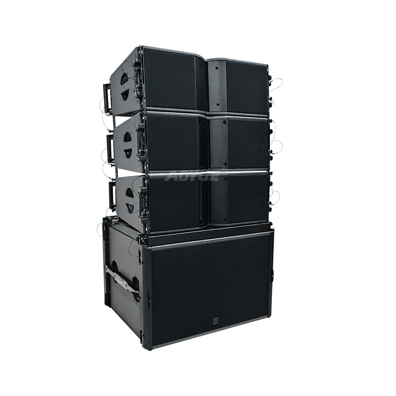 Active Line Array Powered Dual 10 Inch Speaker Drivers Professional Audio