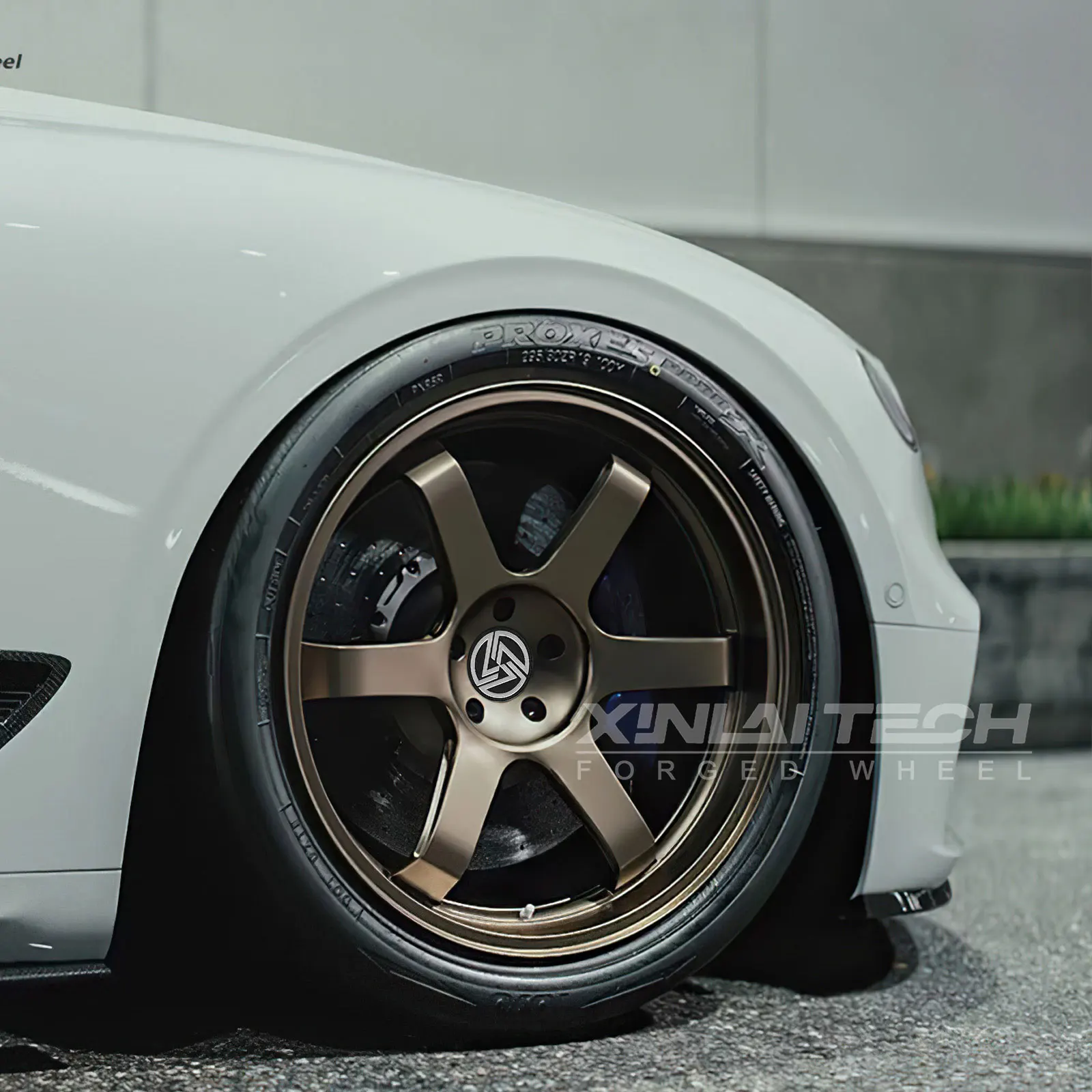 XL Bronze Finished Custom Monoblock Forged Wheel Jantes 5x112 5x120 5x114.3 17 18 19 20 21 22 23 Inch Racing Car Wheel Rim - Image 3