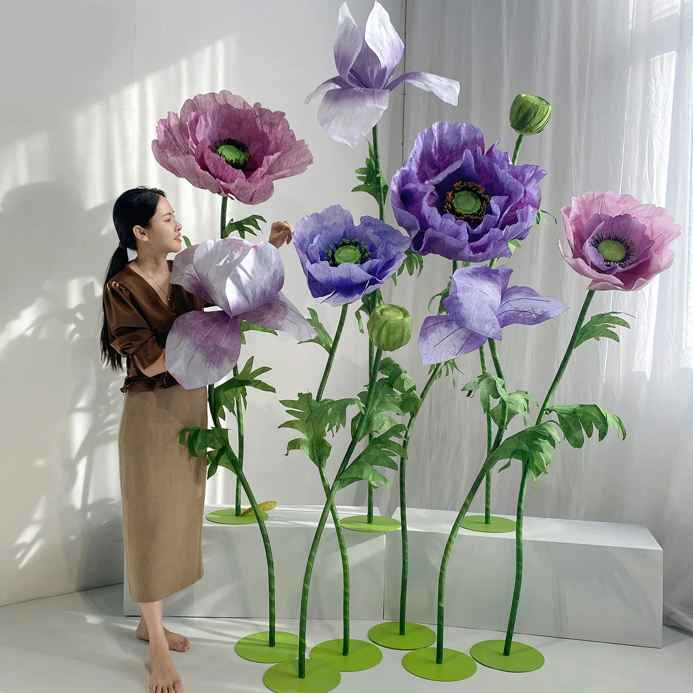 How to Make Giant Colorful Paper Flowers — Live Colorful