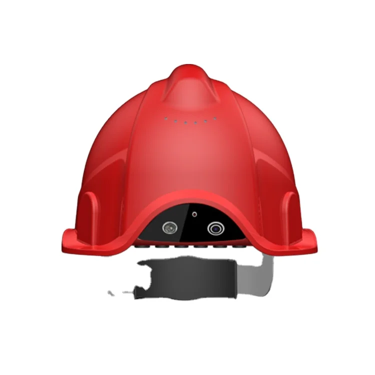 PMMP AI Smart GPS Wifi Video Call Camera SOS Alarm Headlight Safety Hard Hat with Led Light   Helmets Hard Hat Built in Camera