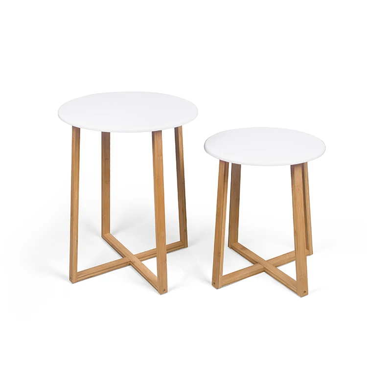 Современный дизайн, недорогой белый маленький круглый гостиничный скандинавский боковой столик