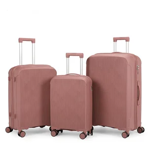 Large Business Classic PP Outdoor Travel Trolley Suitcase 20 24 28 Inch Modern Lightweight Carry-On Luggage with Lock Case Sets