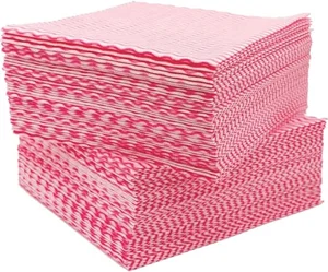 BCS Disposable Household Cleaning Cloths 38*40cm Nonwoven Viscose Polyester Wet/Dry Wave Woven Screens for Drying