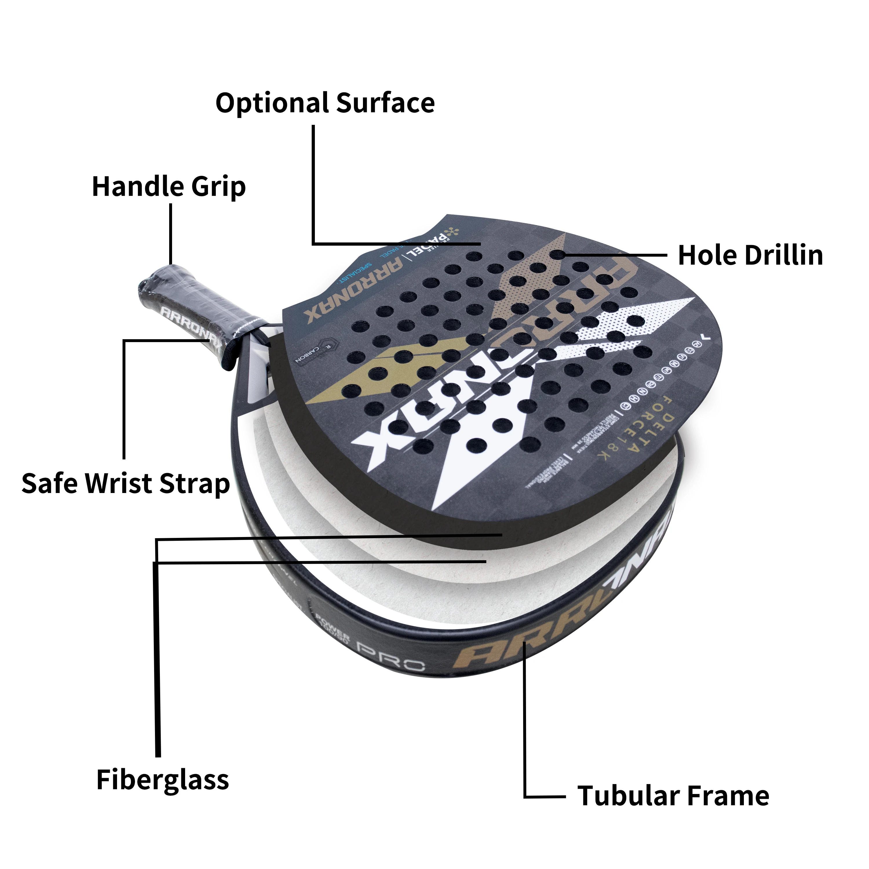 Горячая Распродажа модель Vairo 9 1 прочная PA11 защитная рама ракетка для