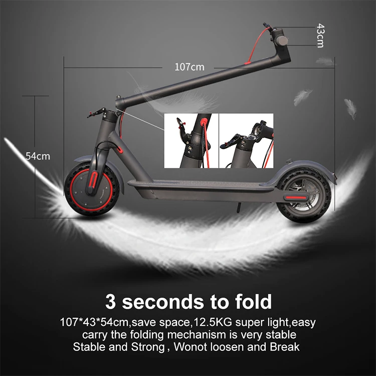 AOVOPRO US EU Warehouse Fast Shipping Electric Mobile Scooter 10.5Ah 35KM Range Adult Foldable Elektro Scooter