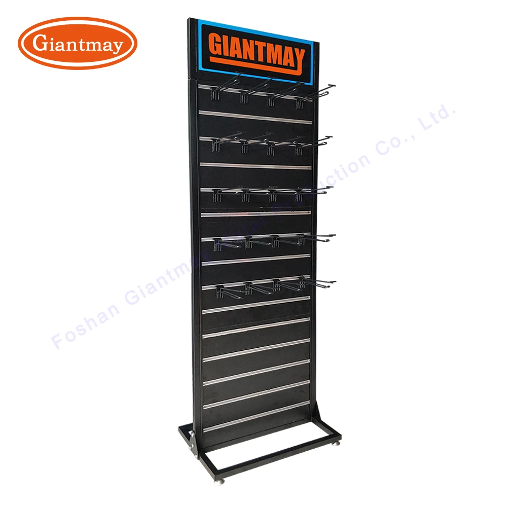 High Quality Metal Cell Phone Case Shop Slatwall Rack for Retail Store Shelve Mobile Accessories Display Stand