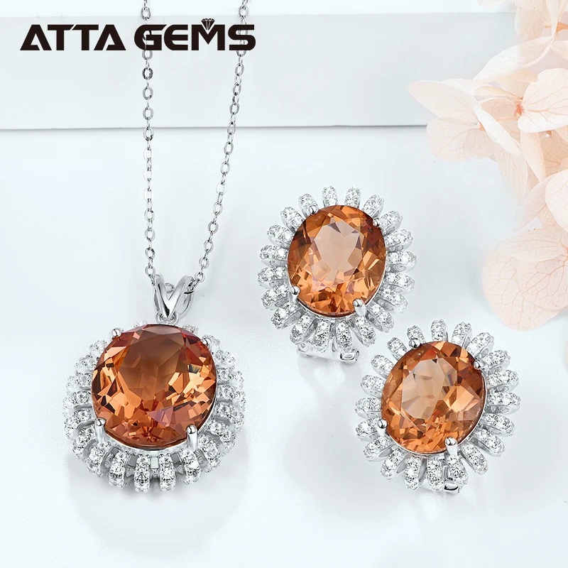 AryA orecchini donna in argento 925 con radice di smeraldo - 001ST