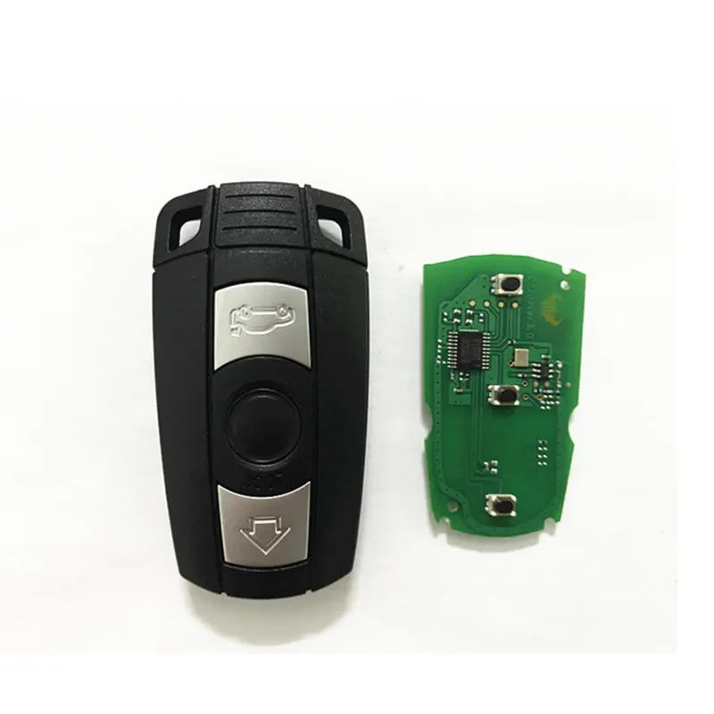 BMW Car Key with 3 Buttons Cas3 E90 E91 E92 E60 Remote Pcf7945 Pcf7953 Chip 315/434/868mhz Frequencies 2025 Battery
