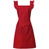Big red simple edition single piece apron