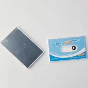 Daily Care Customize Logo Cool Mint Flavor Smooth Waxed Card Shape Nylon Dental Floss 630D with Reflect Mirror for Travel Usage