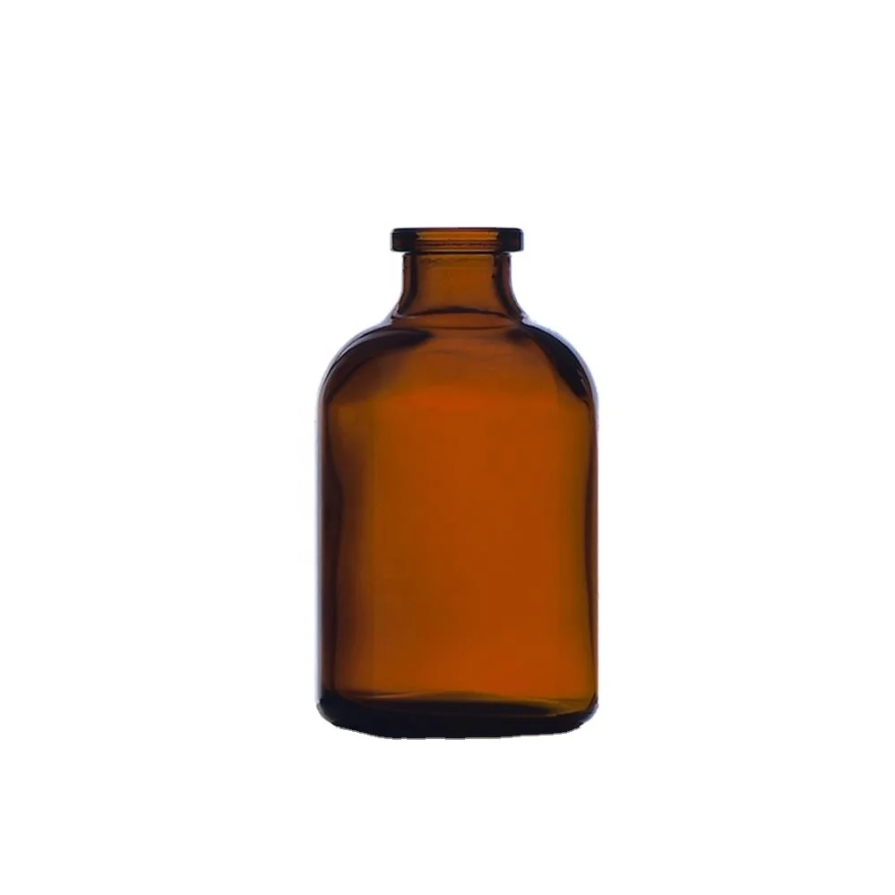 Factory supply large capacity amber boston glass medicine bottle for essential oils herbal medicine