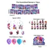 5-piece set-flag, swirl balloons, plug strips