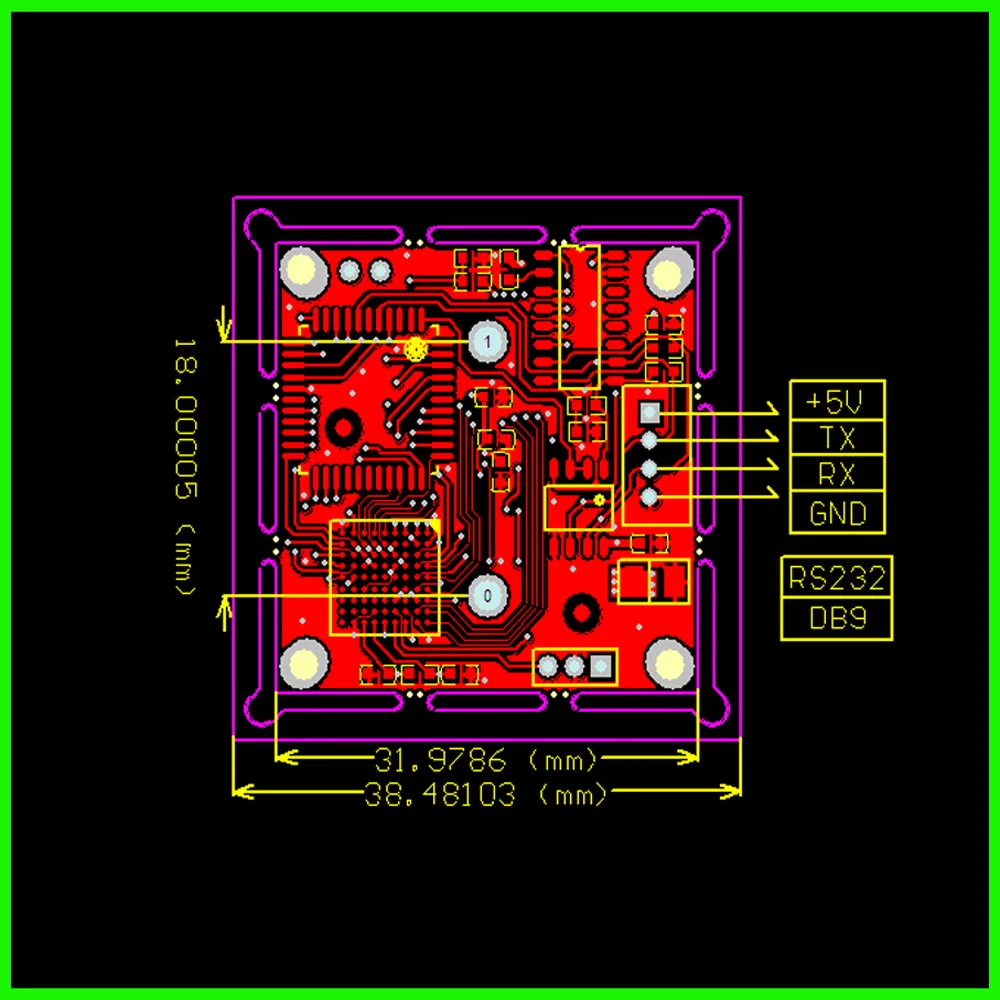 DC5V RS485 Infrared Jpeg Color Camera JPEG Serial Port Camera Module UART Interface Camera Module OV528 Communication Protocol