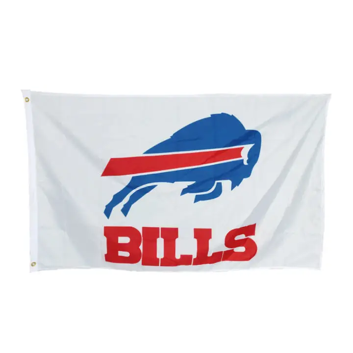 Fast Delivery No MOQ Custom Design Printing All NFL 32 Team Buffalo Bills Flag