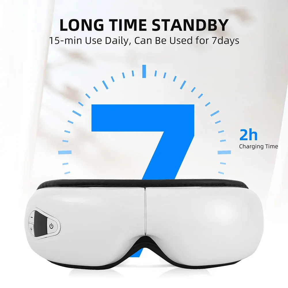 2025 Portable Eye Protector Music Vibrator Tool Smart Electric Device Care Heat Compression Eye Massage Equipment Eyes Massager