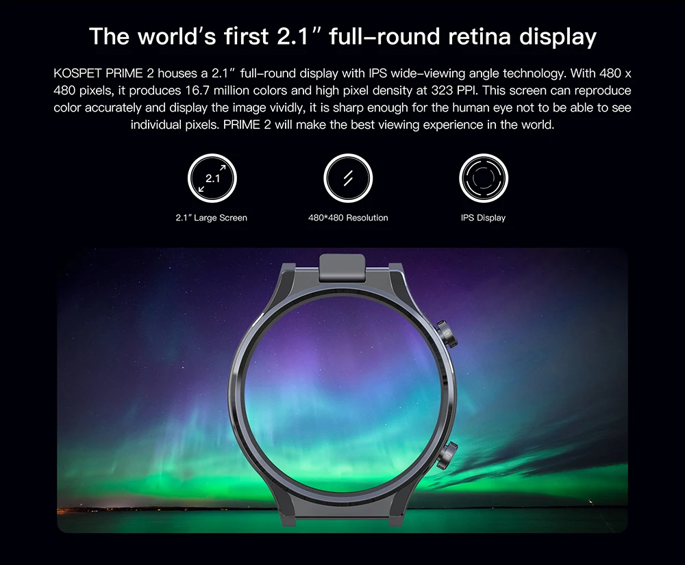 PRIME 2 4G Smart Watch - Face Identify, 4GB 64GB Storage