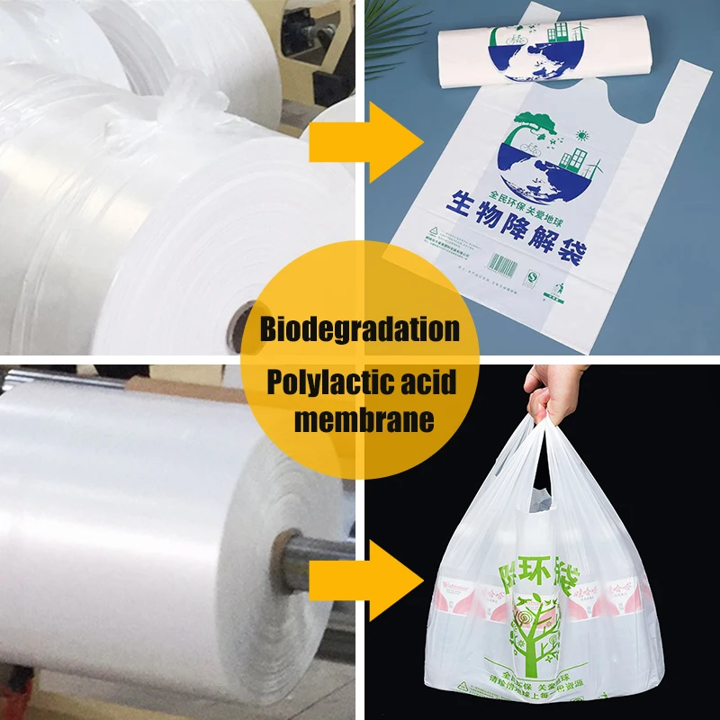 High Quality Biodegradable Blown Film Machine Supermarket Plastic Film Biodegradable Shopping Bags Making Machine