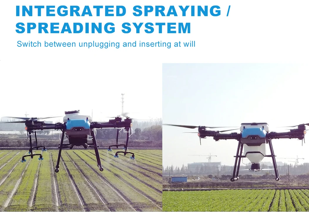 AGR B70 70L Agriculture Drone, INTEGRATED SPRAYING / SPREADING SYSTEM Switch