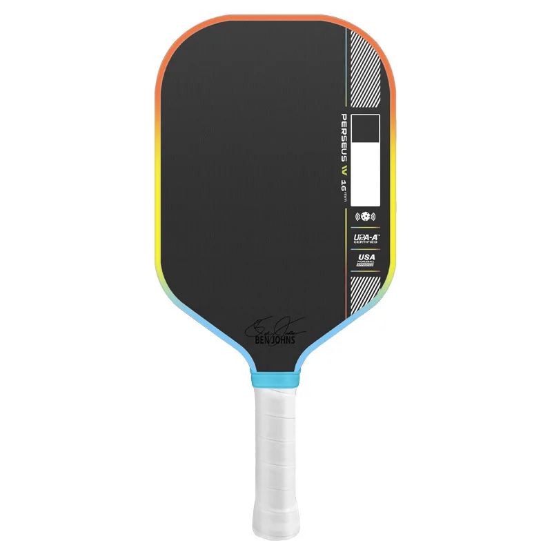 High Quality Portable Pickleball Paddle for Children Score Shapes 14mm 16mm Training Edgeless Raw Carbon Fiber Surface Honeycomb