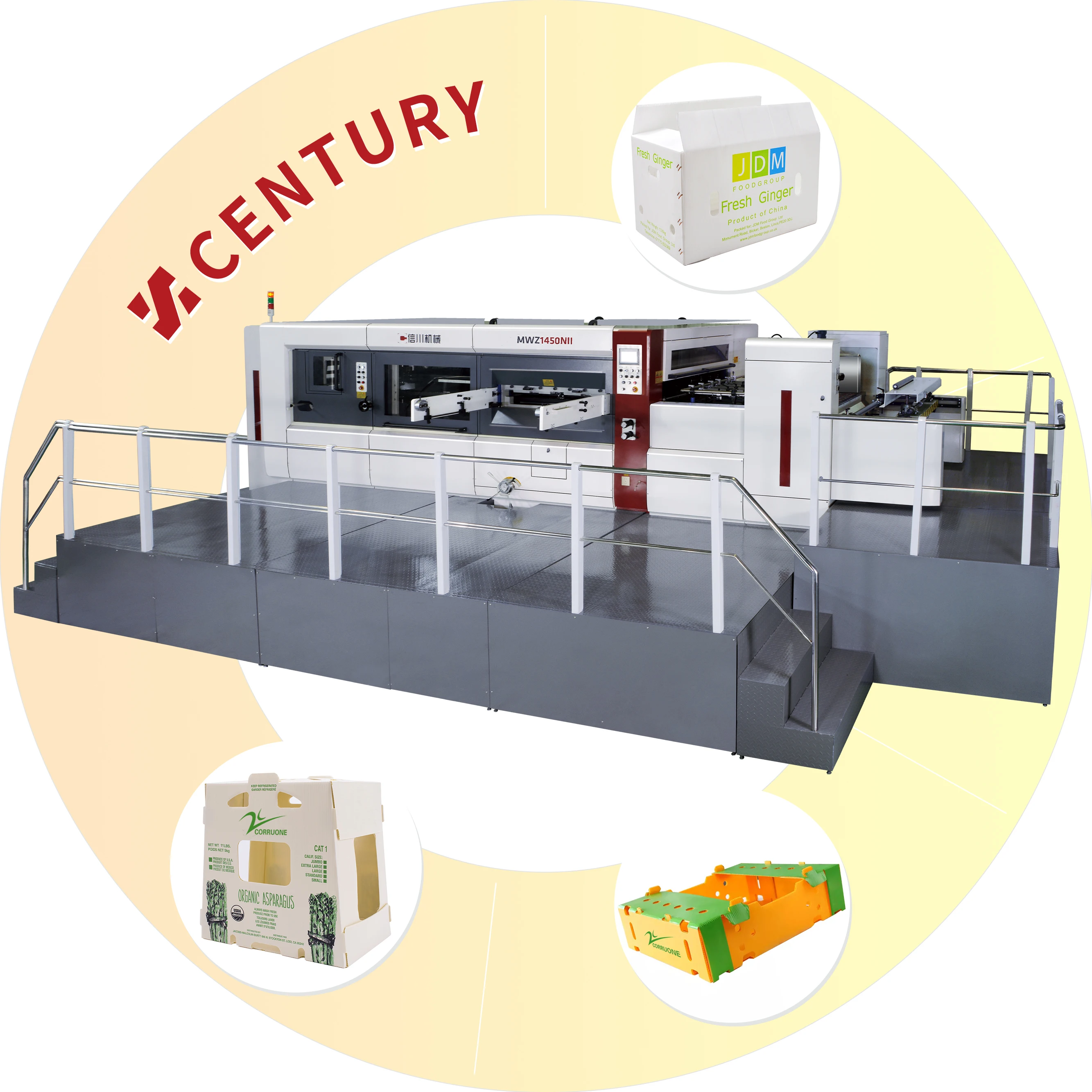 Fully Automatic Die Cutting Machine MWZ1620N2 paper processing machinery and flat die cutting machine