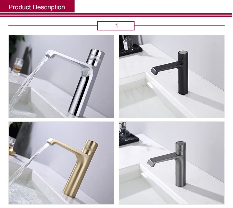 YEKALON FT-6501 Bathroom Single Level Basin Faucet Sanitary Ware Faucets