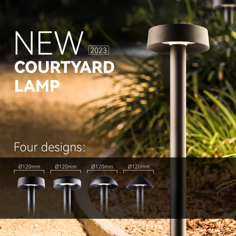 New Design Customized 400Mm 600Mm 800Mm Outdoor Lawn Lamp Hotel Villa Landscape Pillar Post Dc24V Led Bollard Light