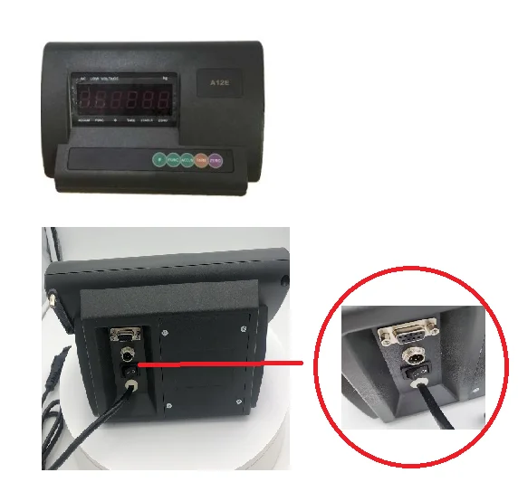 XK3190-A12E ブラックプラスチック製計量指示計 RS232対応
