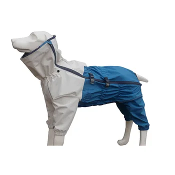 Fishprincess Four Legs Pet Rainwear Outdoor Waterproof Rainy Clothes Night Reflective Dog Raincoat Rain Coat For Dog