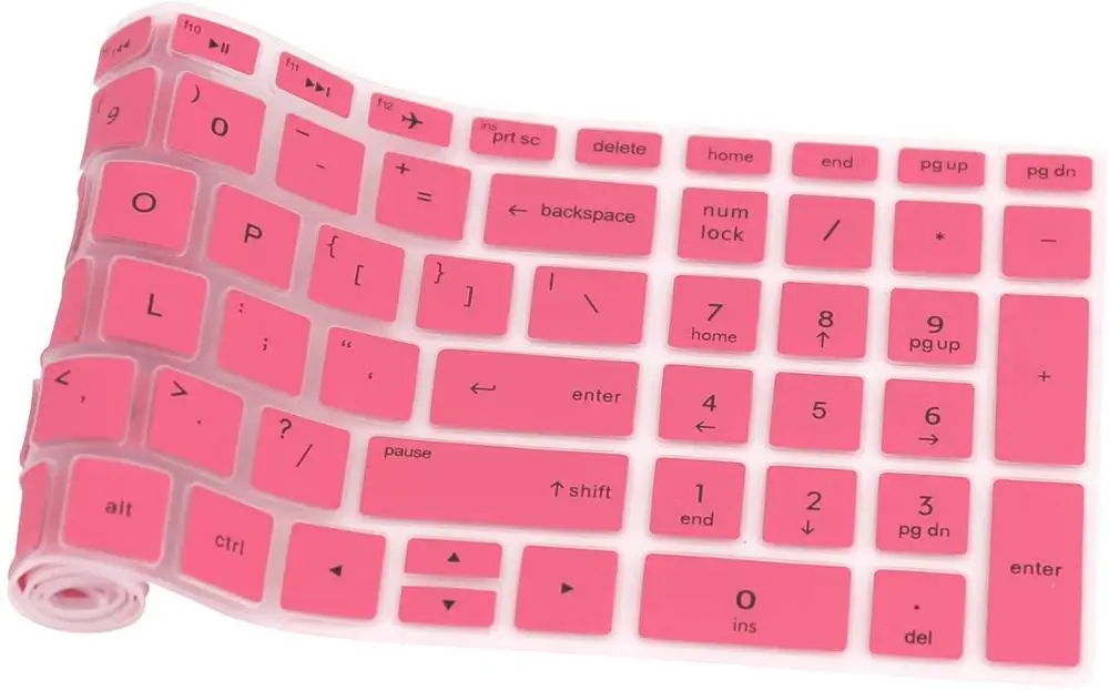2019 New Style Dustproof and Waterproof Keyboard Protector for HP, Custom pink rainbow Printing Keyboard Cover