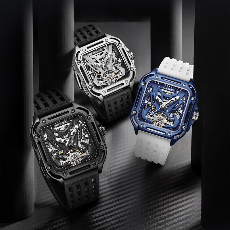 2023 Factory Custom Watch Skeleton Stainless Steel Mechanical Automatic Watches for Mens Watches Luxury