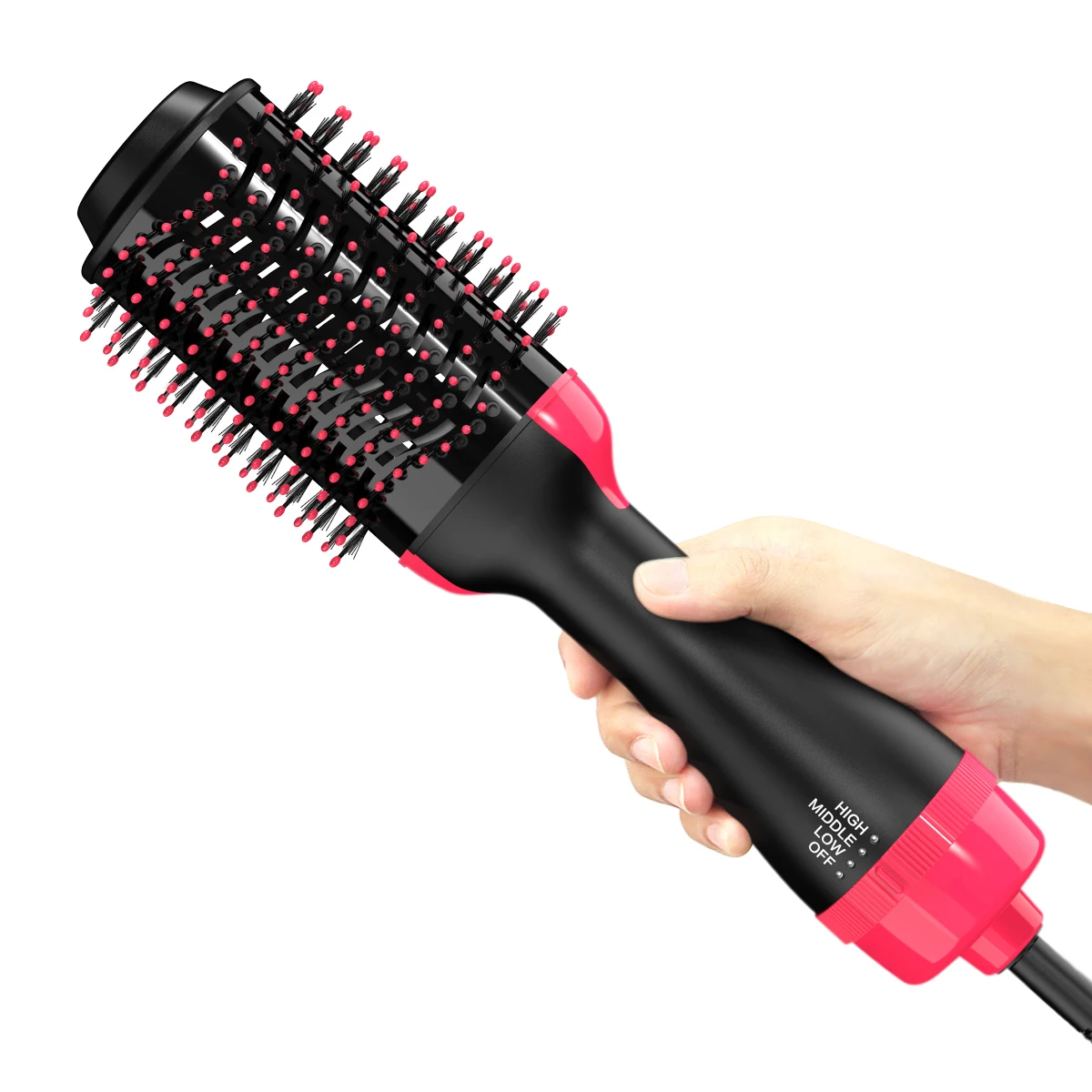 Hair Brush Private Label Flat Iron Hot Air Pick Electric Comb One Step Hair Dryer Fast Hair Straight