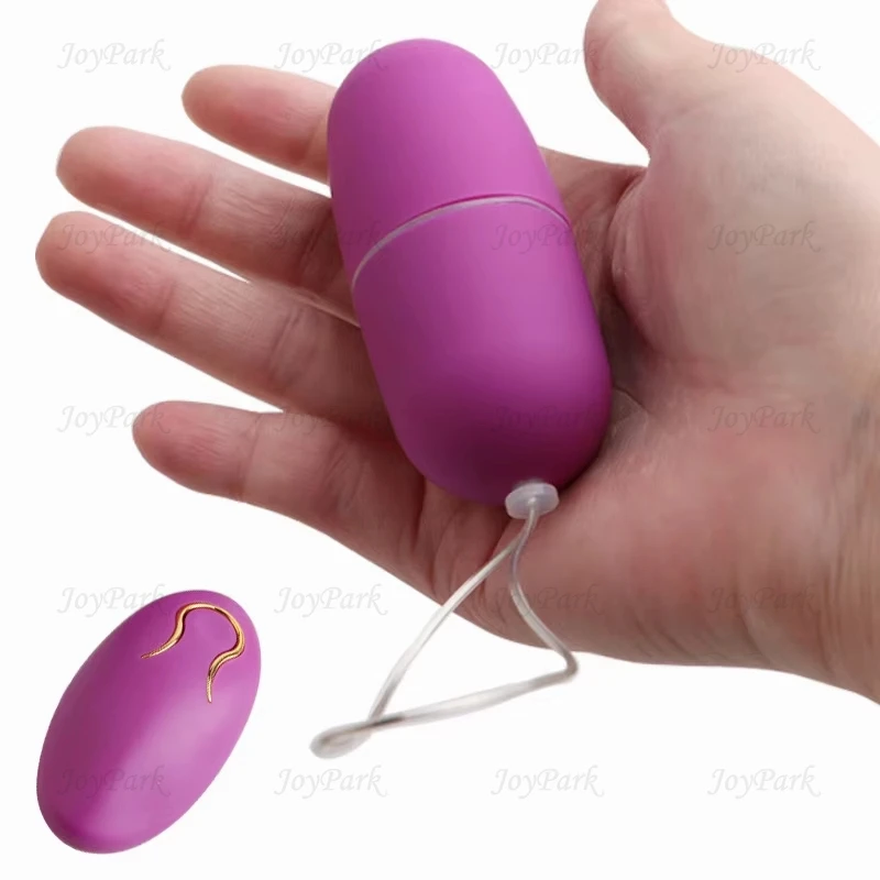 JoyPark Tragbarer, kabelloser und leistungsstarker Mini-Vibrator mit Fernbedienung – Liebes-Ei für Frauen_voghion.com