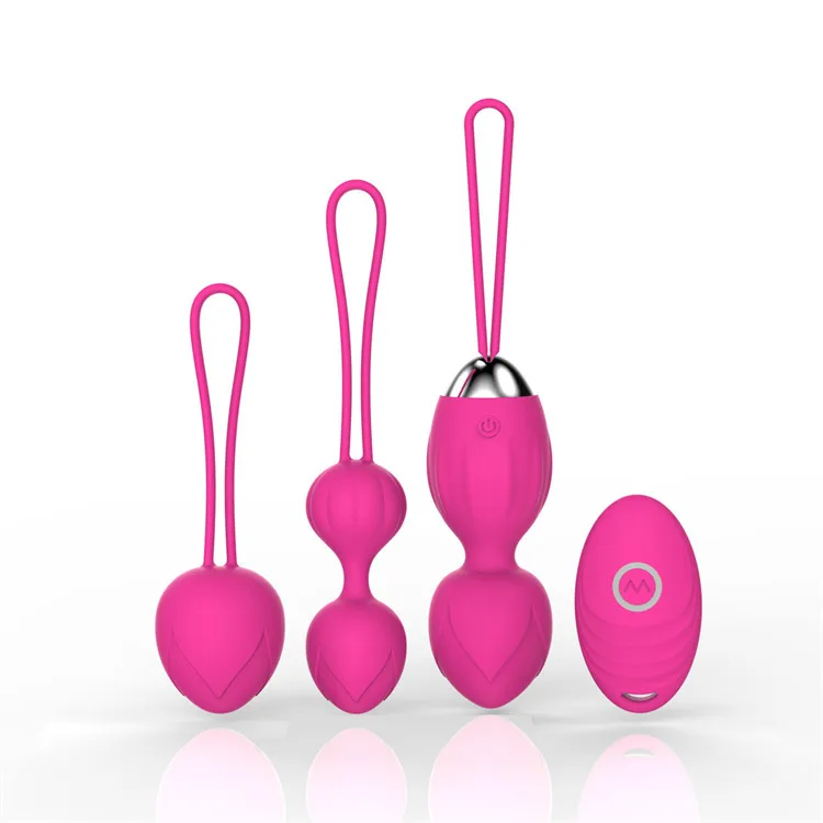Remote Control High Quality Vibrating Kegel Weights Strengthen Vaginal and Pelvic Floor Muscles Bolas Kegel Balls Set