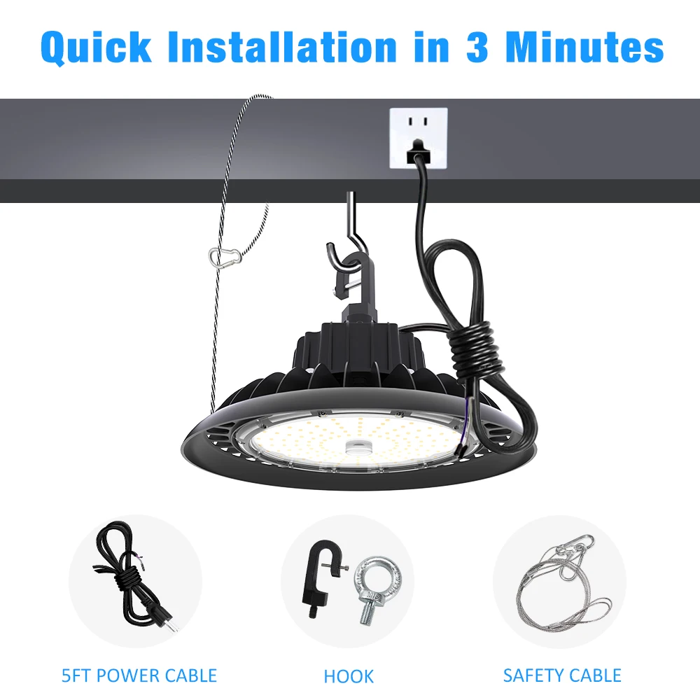 CAN Warehouse Delivery Led Light Ufo High Bay 100w Highbay Warehouse Lights