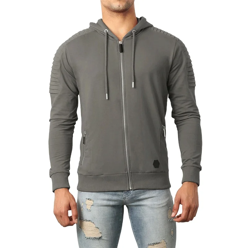 Sudadera Con Capucha Para Hombre,Prenda Deportiva Informal Con Cremallera Y  Bolsillos Laterales,Estilo Juvenil,A La Moda,Para Las Cuatro Estaciones -  Buy La Ropa De Los Hombres Sudaderas Con Capucha,Sudaderas Con Capucha  Sudadera,De Los