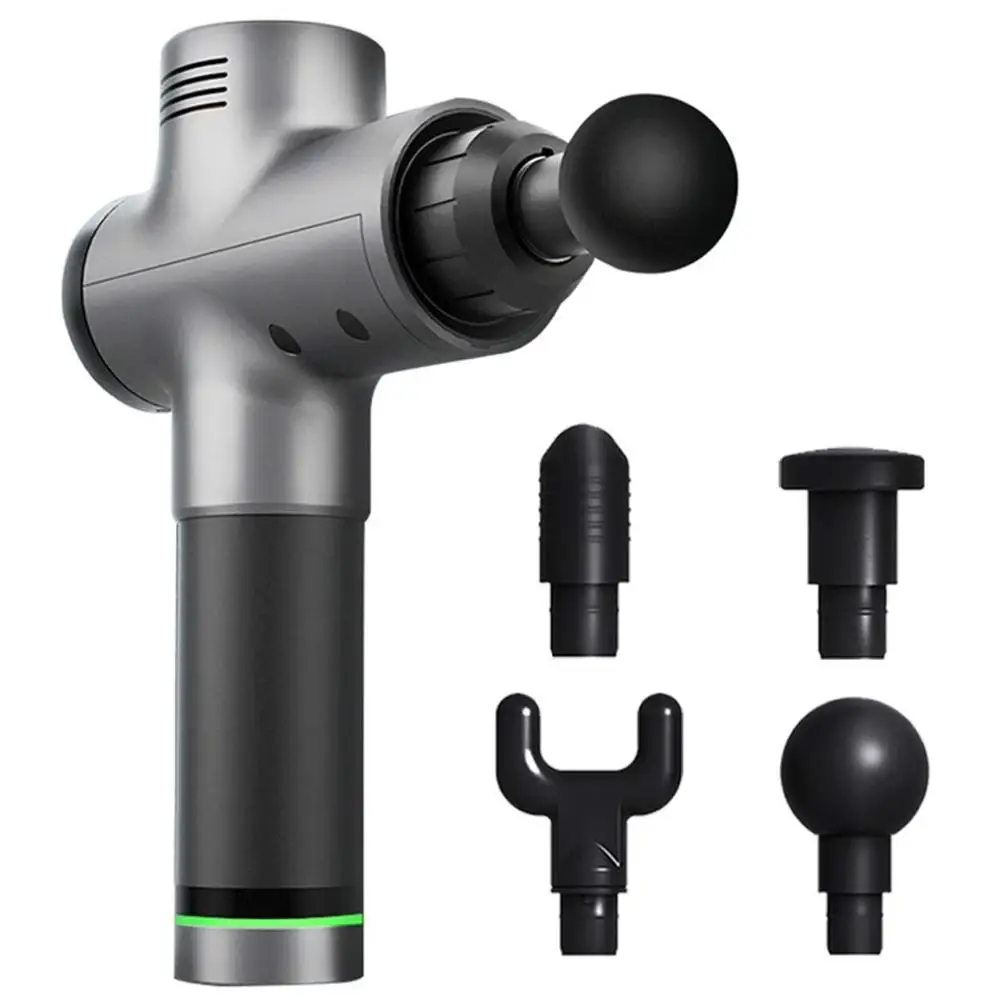 Профессиональный Вибрационный Массажный пистолет Mini booster с ЖК-сенсорным экраном, беспроводной тихий перкуссионный спортивный массажный пистолет