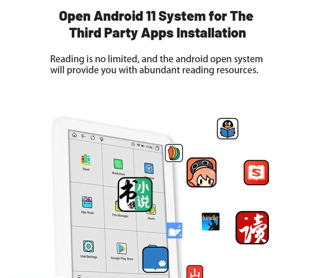 Super Cheap 6 Inch Meebook M6C E-Reader Tablet, Android 11, 3GB