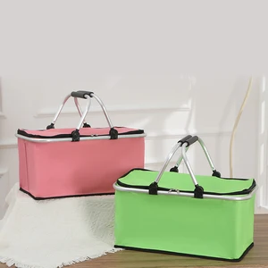 Eastshine Portable Large-capacity Foldable Picnic Bag with Thickened Aluminum Film Ice Pack Camping Insulation Basket