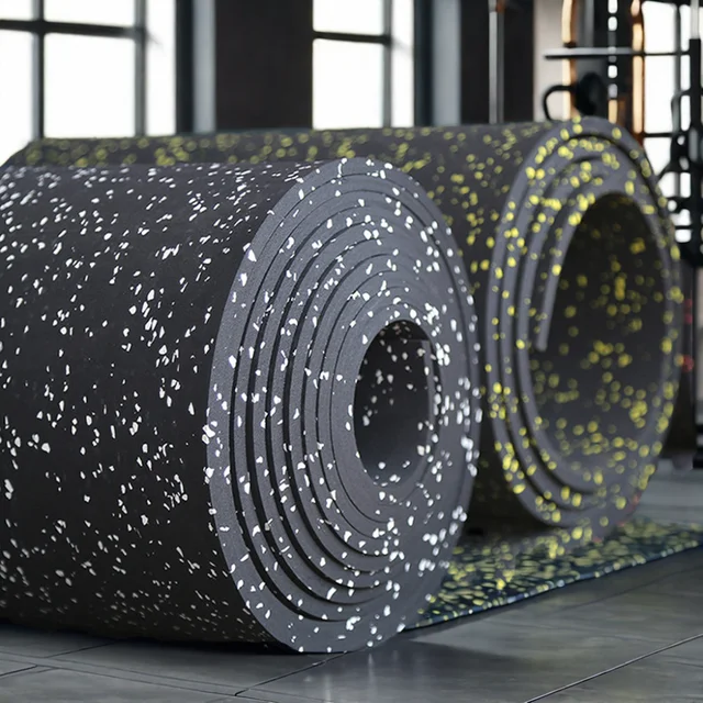 Professional Manufacturer Gym Rubber  Rolls Environmental Friendly   Indoor  Fitness Gym Yoga