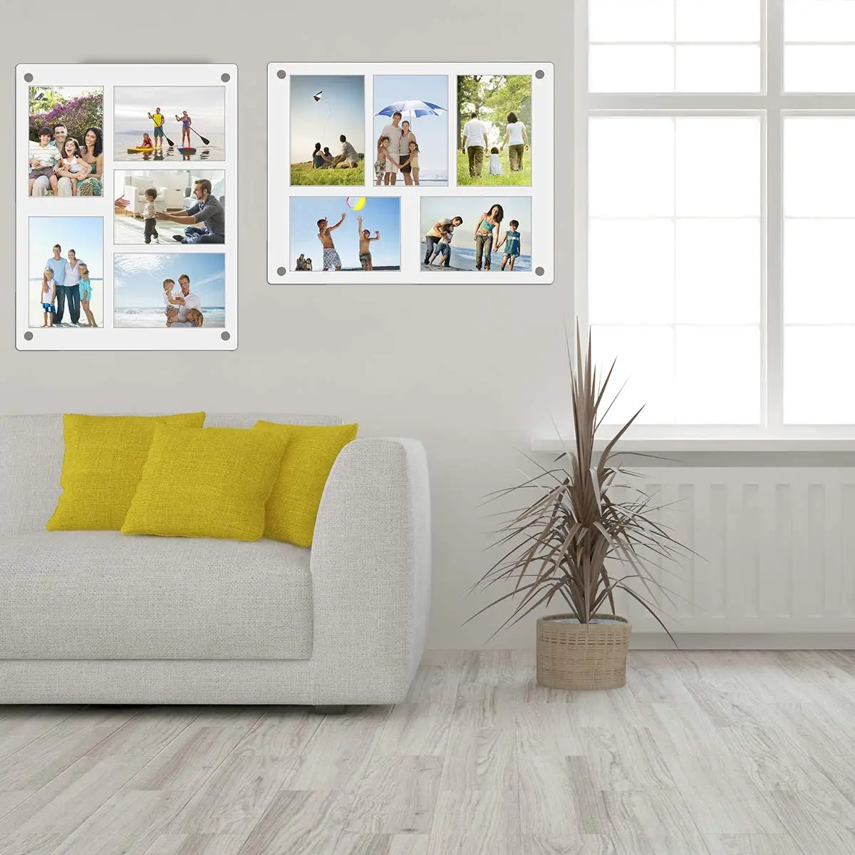 Custom Wall Collage Picture Frames 5 Openings Collage Photo Frames