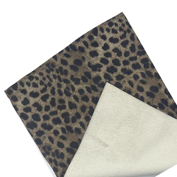 For Clothing, Bags, Sofas, Shoes Animal Pattern Series High Precision Embossing Process Leopard Pattern PU Leather Woven XS-2120