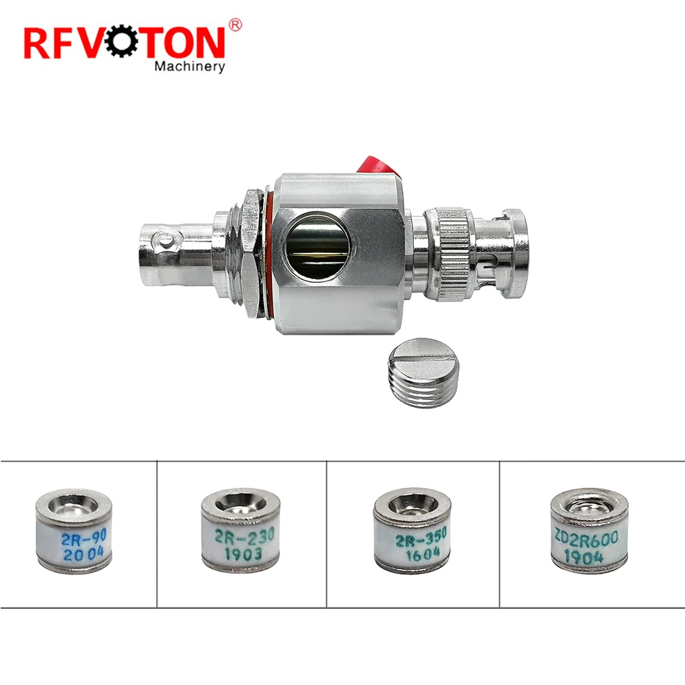 Đầu nối RF dải tần 0–3 GHz, đầu nối BNC đực sang BNC cái kiểu lắp xuyên vách, bộ bảo vệ sét cho cáp đồng trục, bộ chống sét