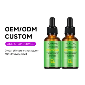 OEM ODM Skin Care Whitening Moisturizer Hydrating Vitamin B Anti Age Anti Wrinkle Brightening Without Preservative Facial Serum