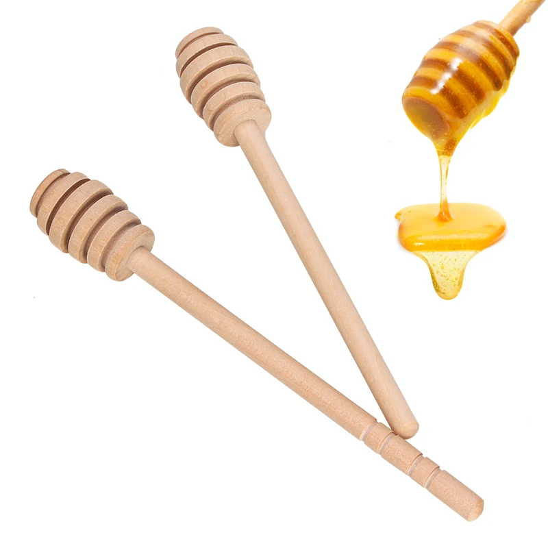 Одноразовые высококачественные деревянные палочки для меда с логотипом на заказ