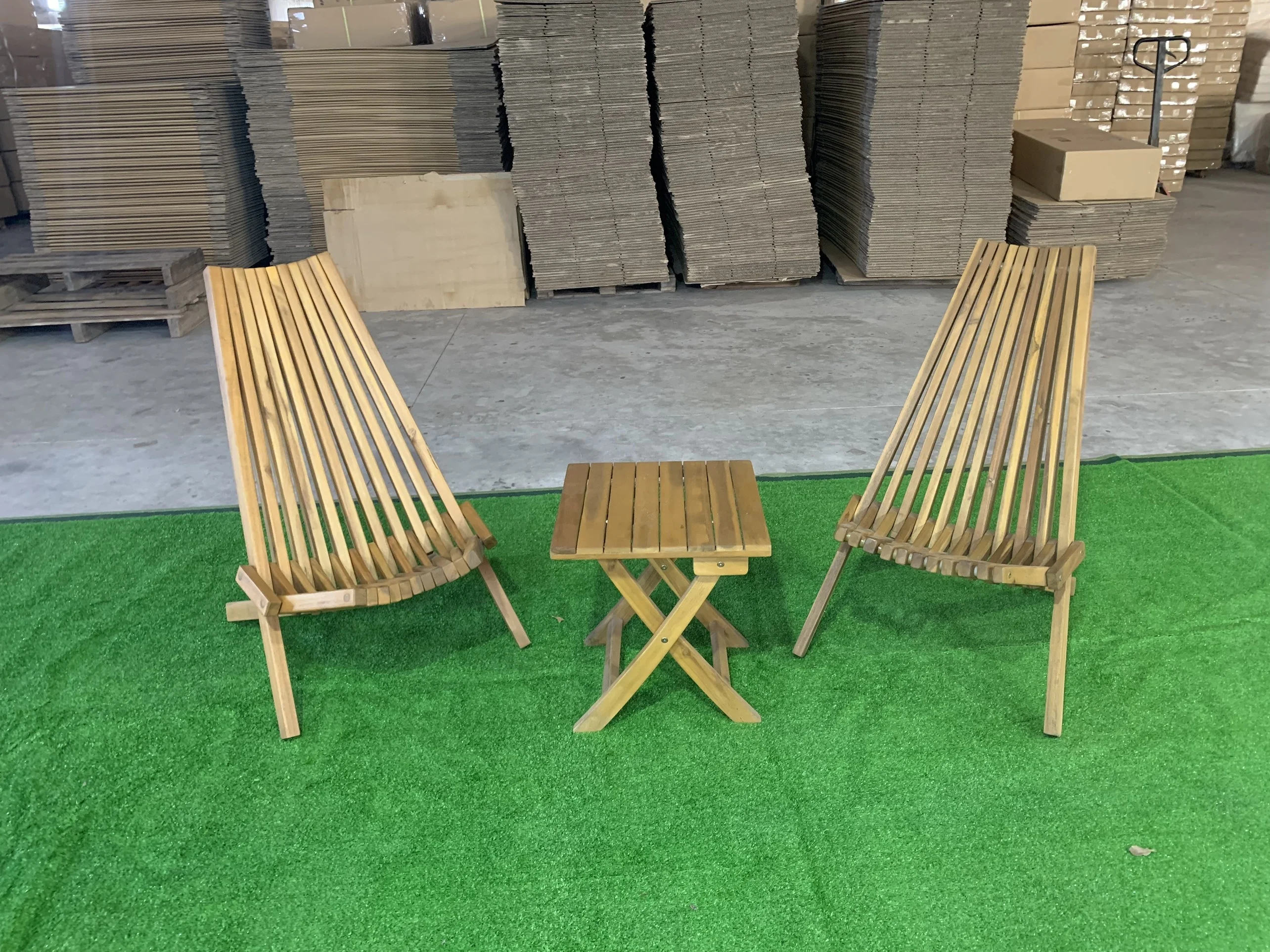 Высококачественный вьетнамский деревянный уличный рыболовный стул из акации/деревянный пляжный для