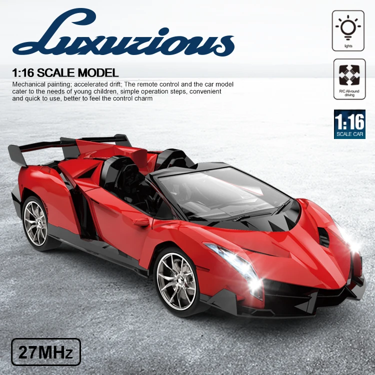 HW 1:16 4CH Cool Remote Control Car Toys Simulation Vehicles Electric MusicRadio Controller Ferrari Sports Cars Model for Kids