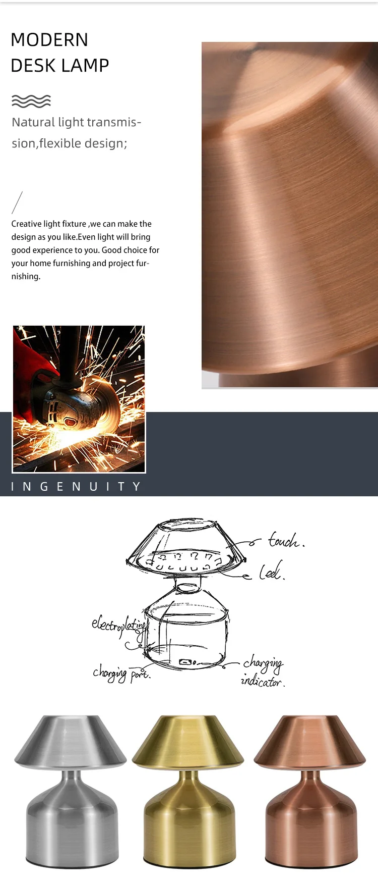 dxzp09 retro style indoor decoration night light home bar party modern acrylic dimming led rechargeable table lamp-1