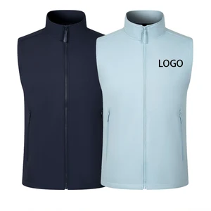 Custom Printed logo Cultural and Tourism Outdoor Windproof Fleece Vest Work Clothes