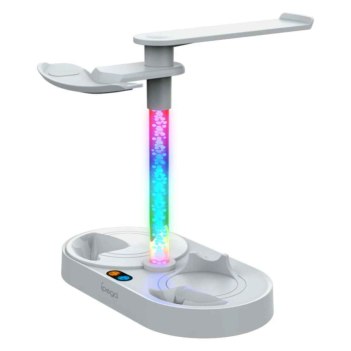 Ipega PS VR2 Magnetic Charging Dock with RGB Lighting and ABS Material for Controller & Headset Storage Display Stand