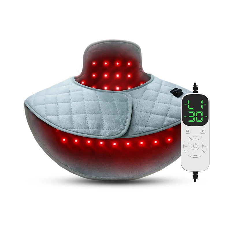 RedThera 24W 100Leds Infrared Red Light Therapy Shoulder and Neck Wrap Pads for Home Use